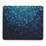 Blue Disco Lights Pattern Print Mouse Pad