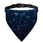 Blue Disco Lights Pattern Print Over The Collar Dog Bandana