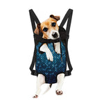 Blue Disco Lights Pattern Print Pet Carrier Backpack