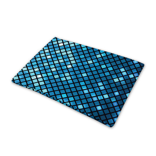 Blue Disco Lights Pattern Print Pet Cooling Mat Cover