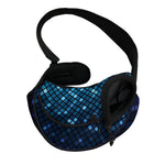 Blue Disco Lights Pattern Print Pet Sling Carrier