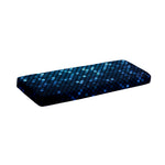 Blue Disco Lights Pattern Print Piano Keyboard Cover