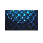 Blue Disco Lights Pattern Print Polyester Flag