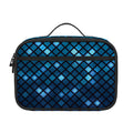 Blue Disco Lights Pattern Print Portable Lunch Bag