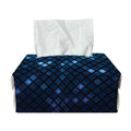 Blue Disco Lights Pattern Print Rectangle Tissue Box Cover
