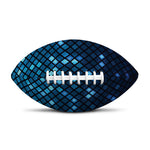 Blue Disco Lights Pattern Print Rugby Ball