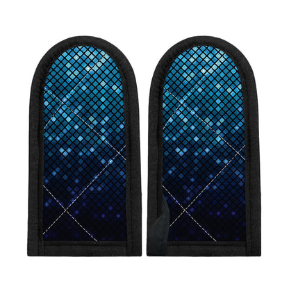 Blue Disco Lights Pattern Print Skillet Handle Cover