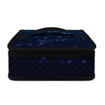 Blue Disco Lights Pattern Print Small Lunch Bag