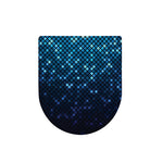 Blue Disco Lights Pattern Print Toilet Lid Cover