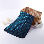 Blue Disco Lights Pattern Print Towel