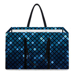 Blue Disco Lights Pattern Print Utility Tote Bag
