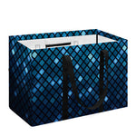 Blue Disco Lights Pattern Print Utility Tote Bag