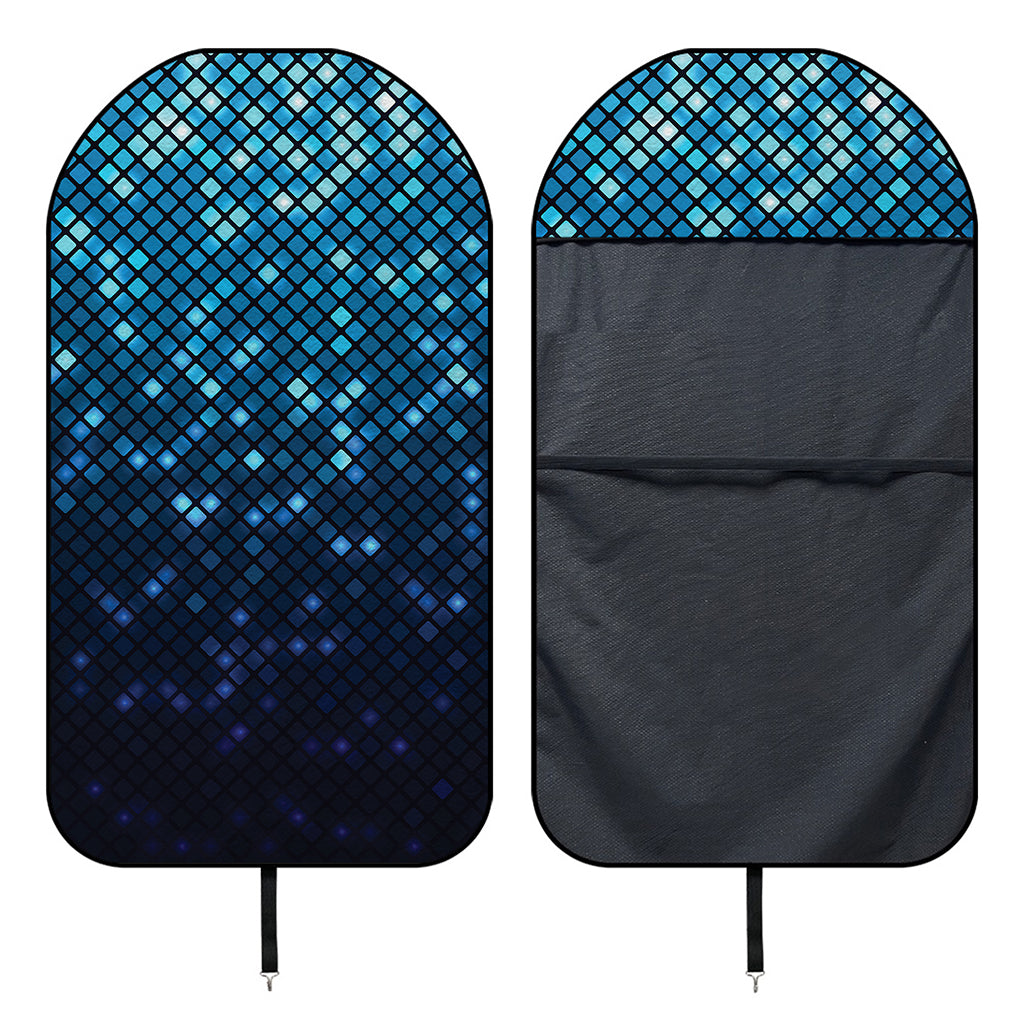 Blue Disco Lights Pattern Print Waterproof Car Seat Cover