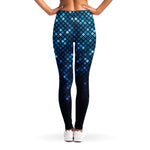 Blue Disco Lights Pattern Print Women's Leggings