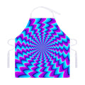 Blue Dizzy Moving Optical Illusion Adjustable Apron