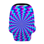 Blue Dizzy Moving Optical Illusion Baby Seat Cover
