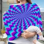 Blue Dizzy Moving Optical Illusion Baby Seat Cover