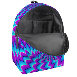 Blue Dizzy Moving Optical Illusion Backpack