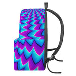 Blue Dizzy Moving Optical Illusion Backpack