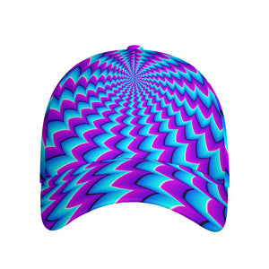 Blue Dizzy Moving Optical Illusion Baseball Cap