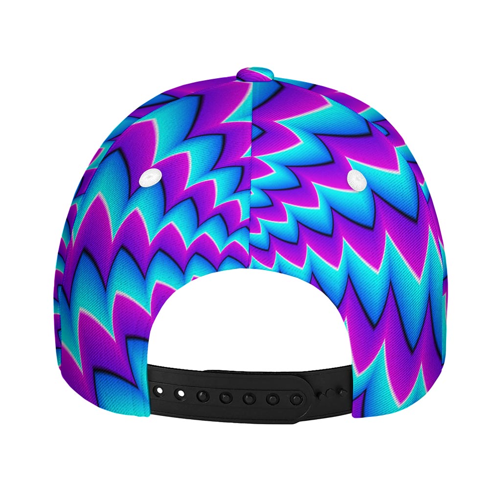 Blue Dizzy Moving Optical Illusion Baseball Cap