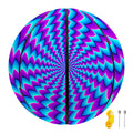 Blue Dizzy Moving Optical Illusion Basketball