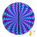 Blue Dizzy Moving Optical Illusion Basketball