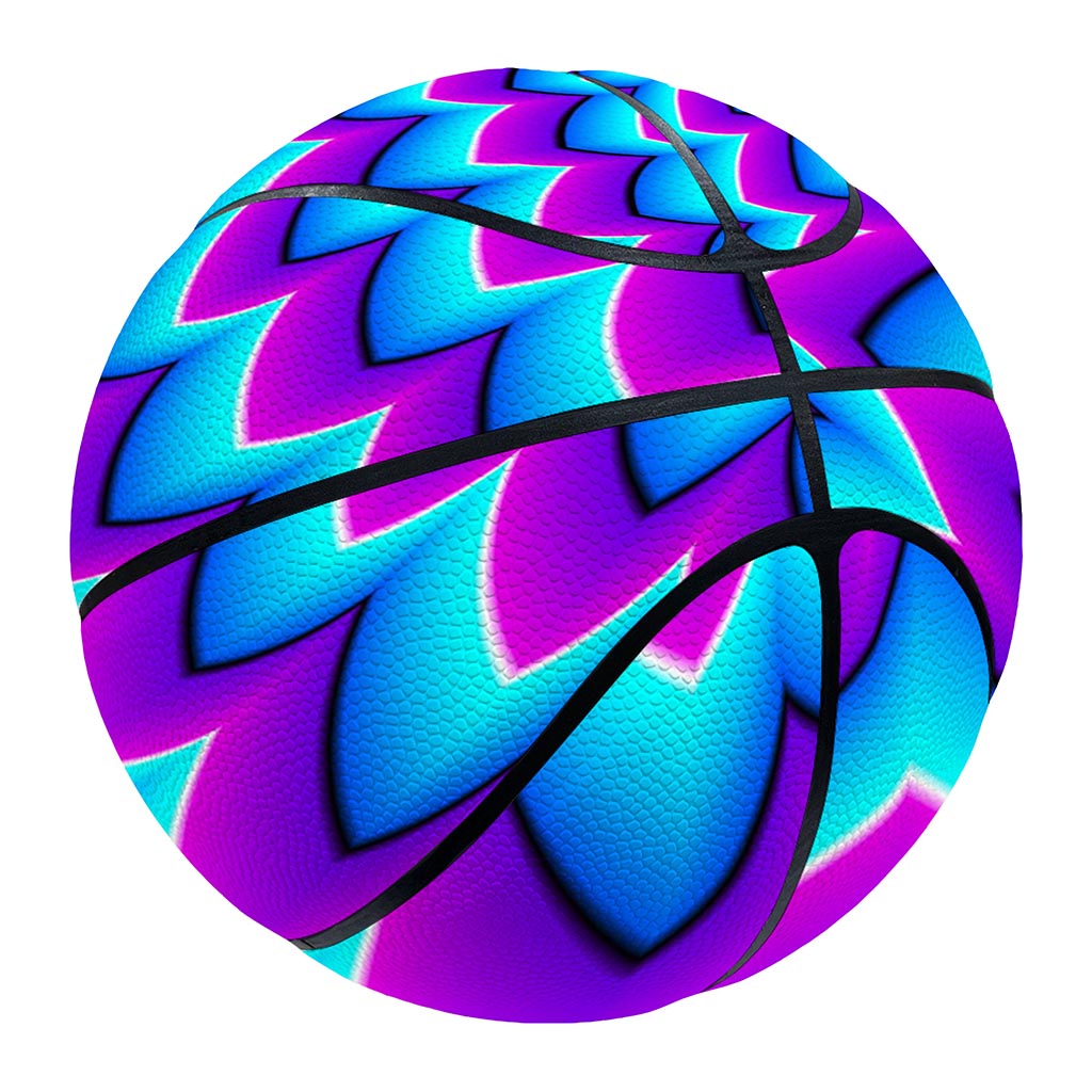 Blue Dizzy Moving Optical Illusion Basketball