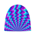 Blue Dizzy Moving Optical Illusion Beanie