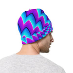 Blue Dizzy Moving Optical Illusion Beanie