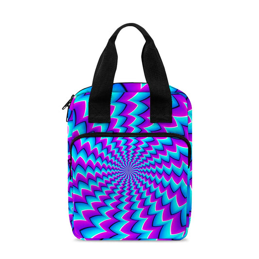 Blue Dizzy Moving Optical Illusion Bible Tote Bag