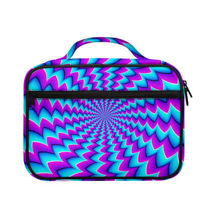 Blue Dizzy Moving Optical Illusion Briefcase Bible Bag