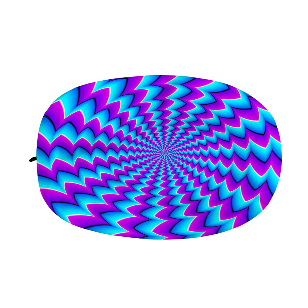 Blue Dizzy Moving Optical Illusion Car Side Mirror Covers