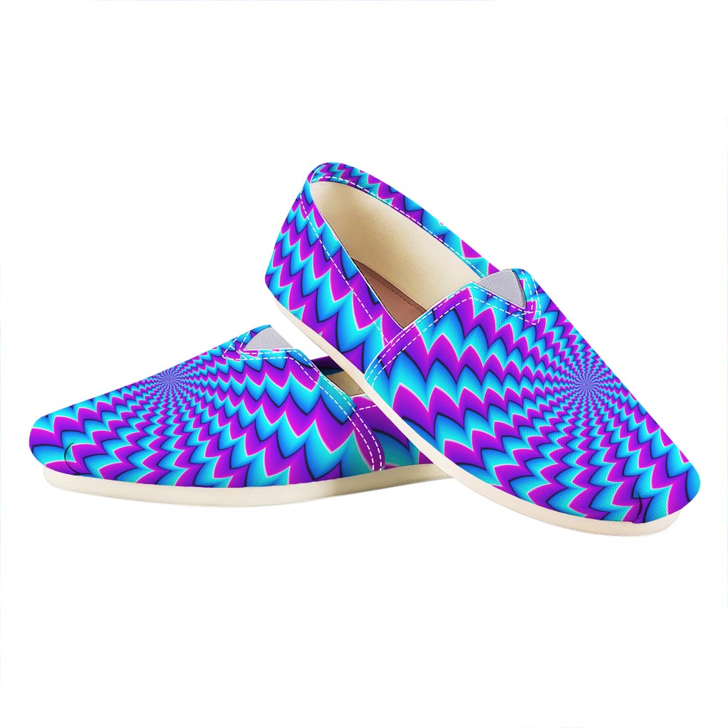 Blue Dizzy Moving Optical Illusion Casual Shoes