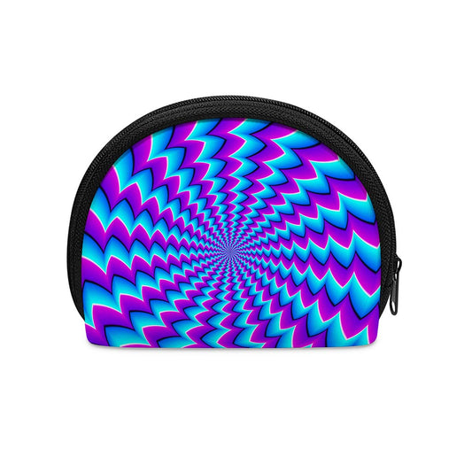 Blue Dizzy Moving Optical Illusion Coin Purse