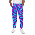 Blue Dizzy Moving Optical Illusion Cotton Sweatpants