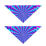 Blue Dizzy Moving Optical Illusion Dog Bandana