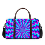 Blue Dizzy Moving Optical Illusion Duffle Bag