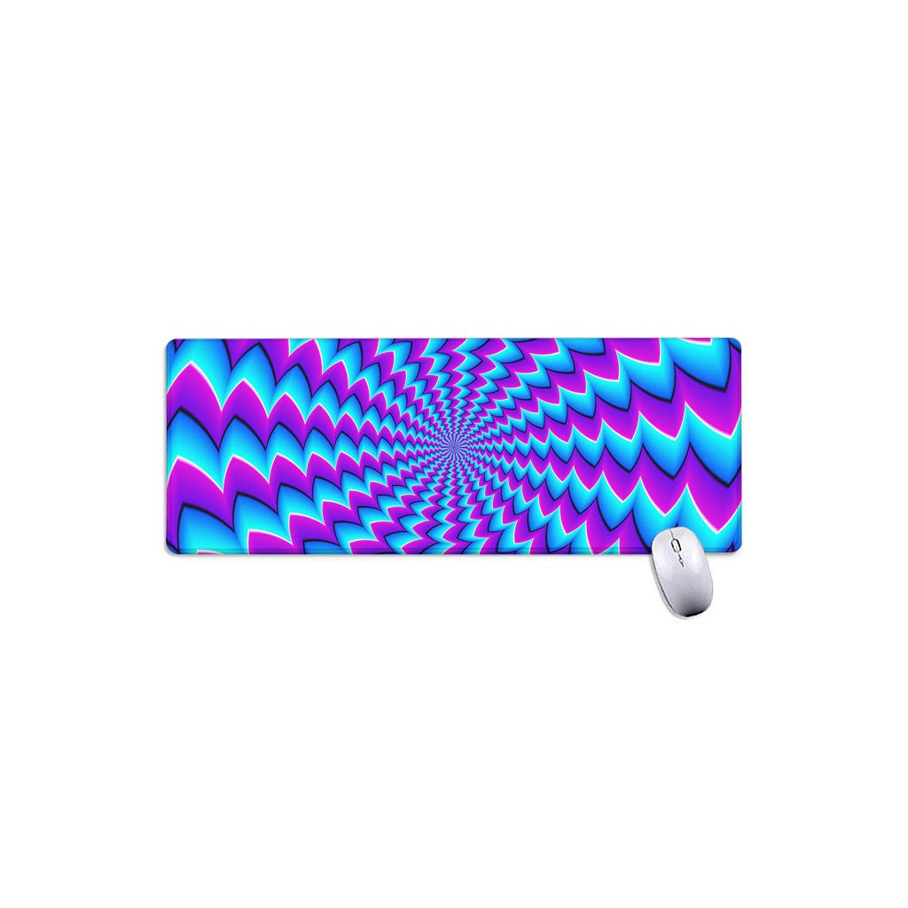 Blue Dizzy Moving Optical Illusion Extended Mouse Pad