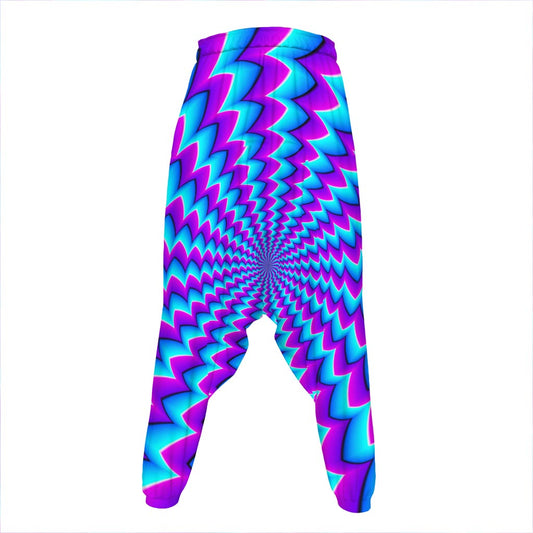 Blue Dizzy Moving Optical Illusion Hammer Pants