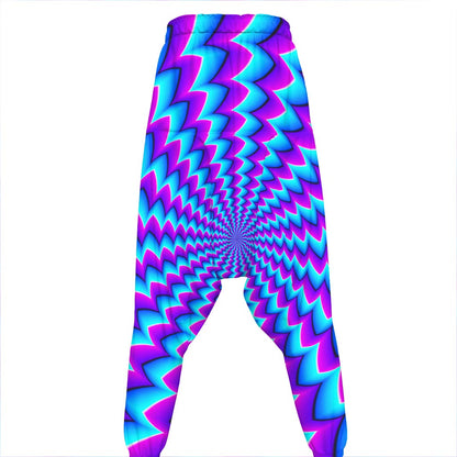 Blue Dizzy Moving Optical Illusion Hammer Pants