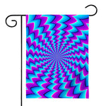 Blue Dizzy Moving Optical Illusion House Flag