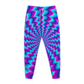 Blue Dizzy Moving Optical Illusion Jogger Pants