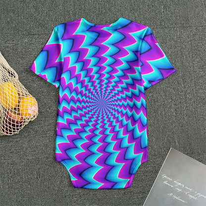 Blue Dizzy Moving Optical Illusion Men's Bodysuit