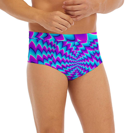 Blue Dizzy Moving Optical Illusion Men's Briefs