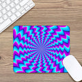 Blue Dizzy Moving Optical Illusion Mouse Pad