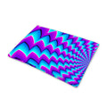 Blue Dizzy Moving Optical Illusion Pet Cooling Mat Cover