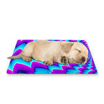 Blue Dizzy Moving Optical Illusion Pet Cooling Mat Cover