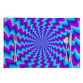 Blue Dizzy Moving Optical Illusion Placemat