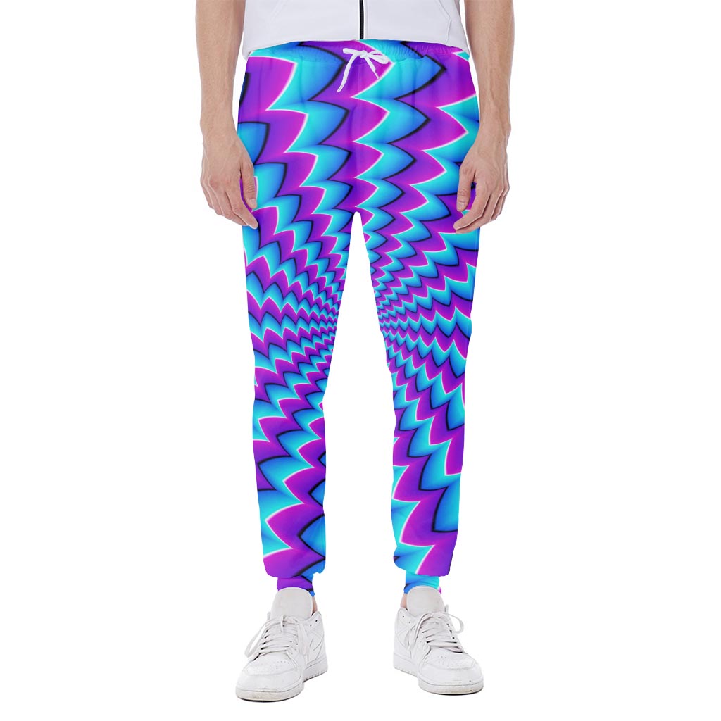 Blue Dizzy Moving Optical Illusion Scuba Joggers